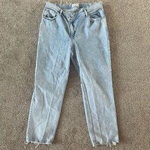 Abercrombie Fitch Curve Love 90s Straight Ultra High Rise